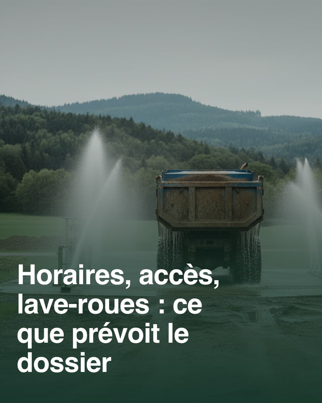 Horaires, accès, lave-roues : ce que prévoit le dossier