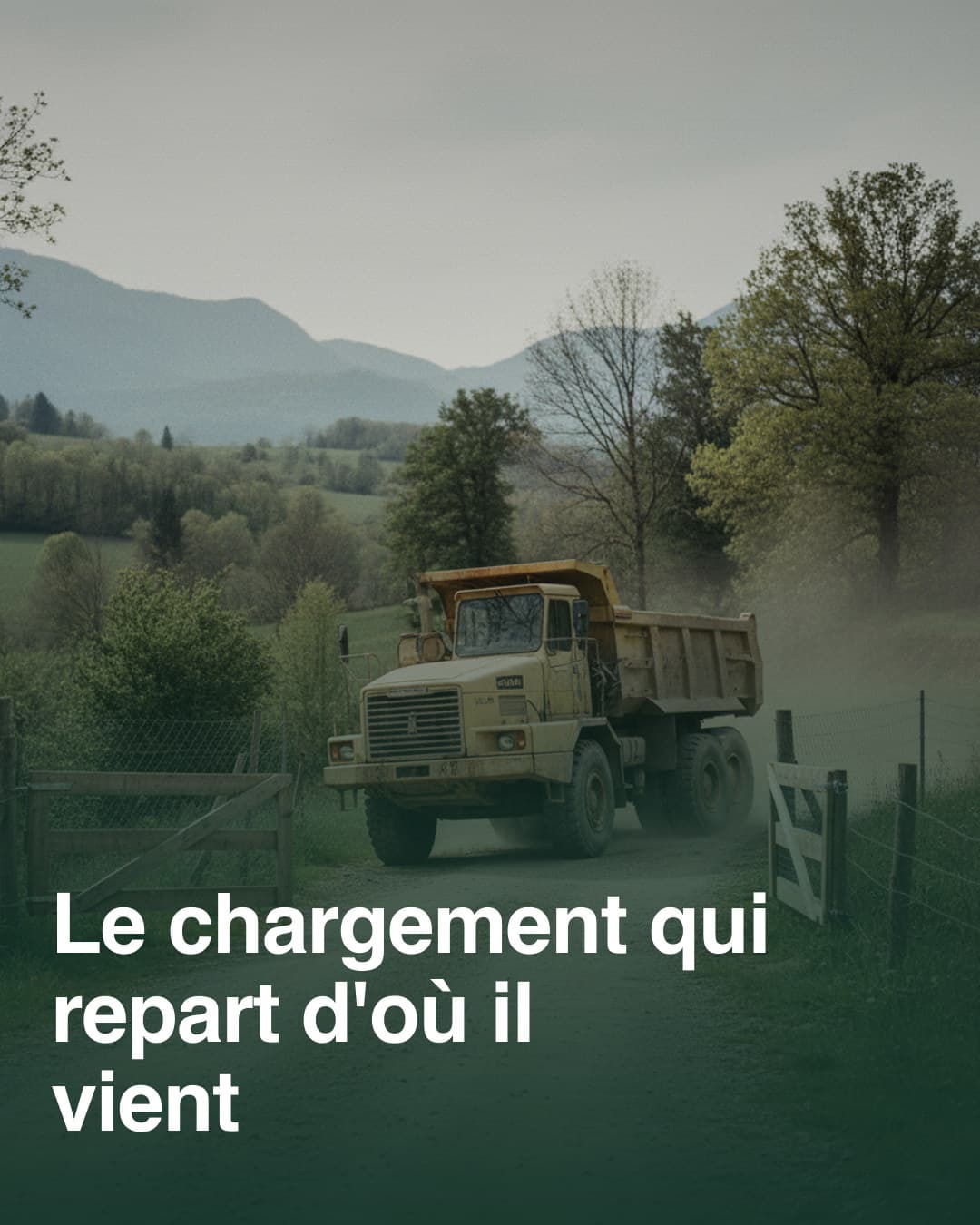 Le chargement qui repart d'où il vient